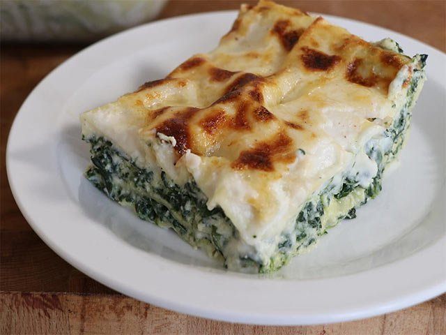 Lasaña de Espinaca