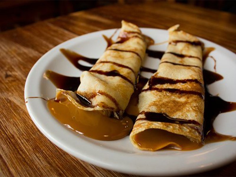 Panqueques de dulce de leche